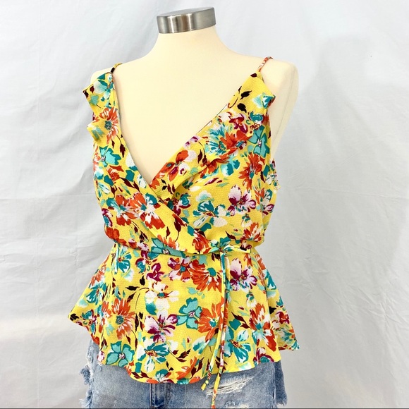 Floral Ruffle Tank Top - Picture 5 of 5